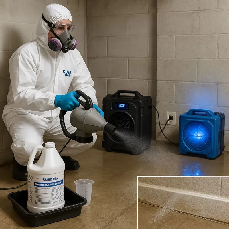 Sanitization and Odor Removal process in Lakeland Village, CA