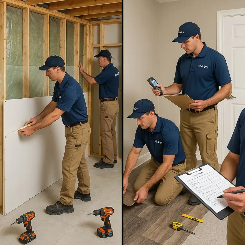 Repairs and Reconstruction process in Lakeland Village, CA